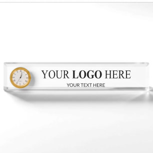 Porte-nom Pour Bureau Logo promotionnel personnalisé - Pas de commande m