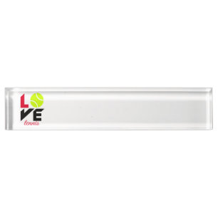 Porte-nom Pour Bureau Love tennis