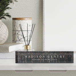 Porte-nom Pour Bureau Marquee d'or rose