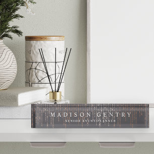 Porte-nom Pour Bureau Marquee d'or rose