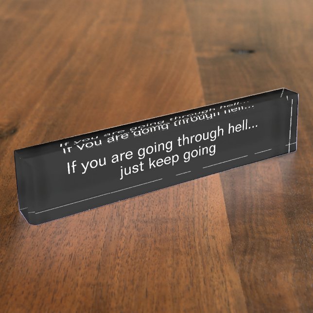 Porte-nom Pour Bureau Mauvais jour au bureau drôle (Taille)
