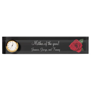 Porte-nom Pour Bureau "Mère de l'année ! "Plaques signalétiques de