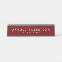 Minimaliste moderne élégant rouge foncé profession