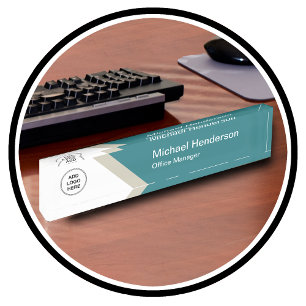 Porte-nom Pour Bureau Modèle de logo Office Executive Modern