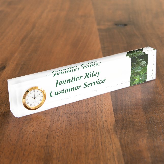 Porte-nom Pour Bureau modèle plaque signalétique du bureau (Taille)