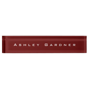 Porte-nom Pour Bureau Moderne Élégant Cute Unique Design Couleur Rouge F