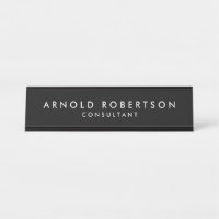 Moderne minimaliste Noir Professionnel