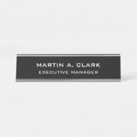 Moderne minimaliste Plain Élégant noir & blanc