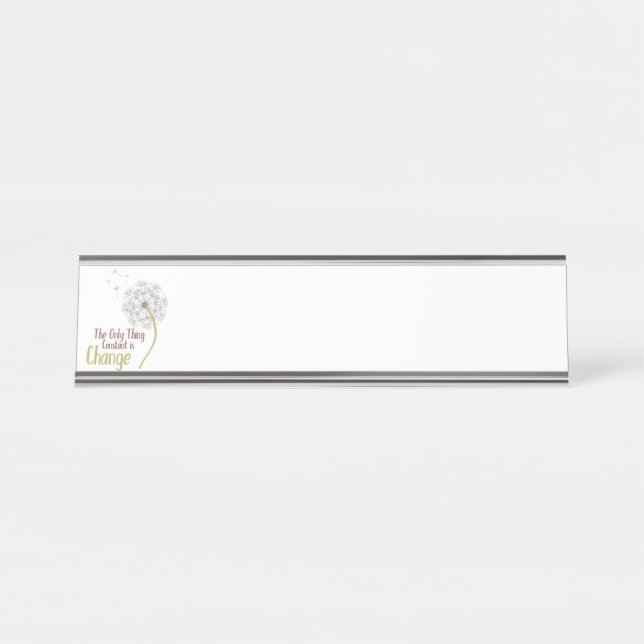 Porte-nom Pour Bureau Modification constante (Devant)