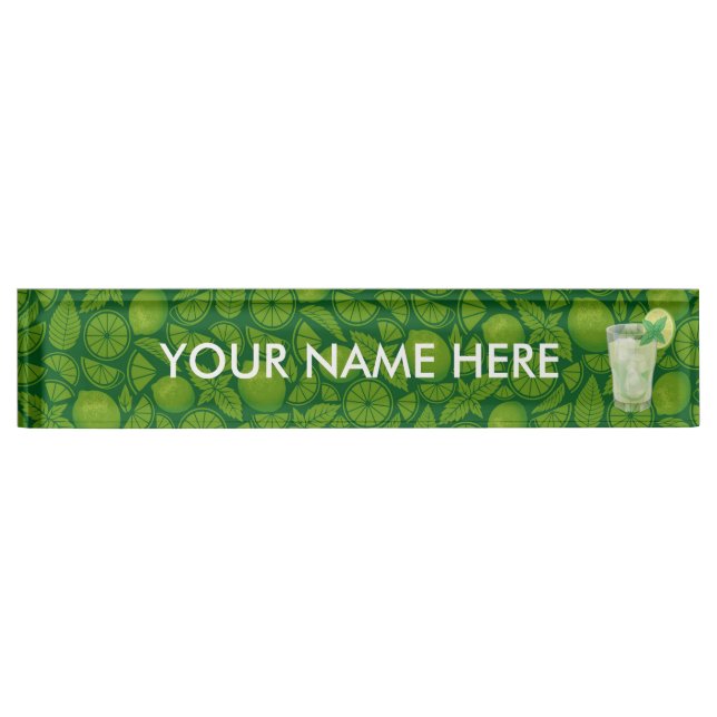 Porte-nom Pour Bureau Mojito (Devant)