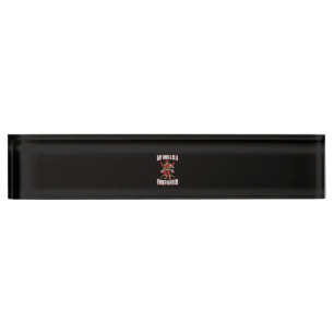 Porte-nom Pour Bureau Mon Oncle Est Pompier