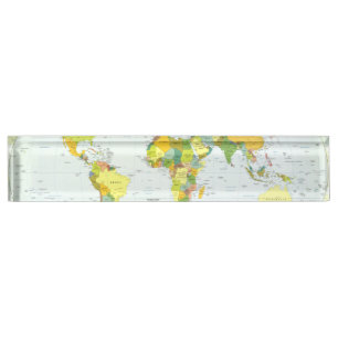 Porte-nom Pour Bureau monde+carte+globe+pays+atlas