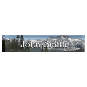 Porte-nom Pour Bureau Montagnes de la Sierra Nevada I depuis Yosemite