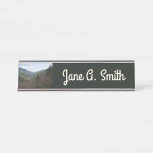 Porte-nom Pour Bureau Morton Vue sur les montagnes Great Smoky