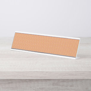 Porte-nom Pour Bureau Motif géométrique d'entreprise moderne