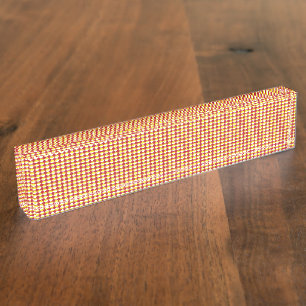 Porte-nom Pour Bureau Motif géométrique d'entreprise moderne