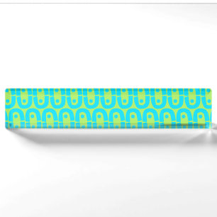 Porte-nom Pour Bureau motif moderne et coloré