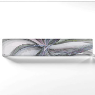 Porte-nom Pour Bureau Motions Filigree Moderne Abstrait pivotant Fractal