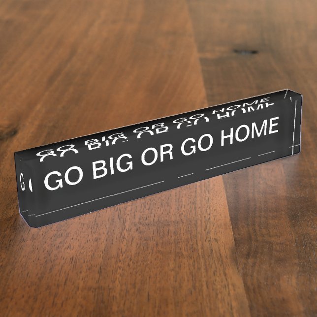 Porte-nom Pour Bureau Motivation amusante du bureau (Taille)