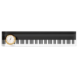 PORTE-NOM POUR BUREAU MUSIQUE DE PIANO
