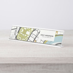 PORTE-NOM POUR BUREAU NETTOYEZ LA CARTE D'ENSEMBLE DU MASSACHUSETTS