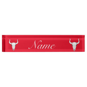 Porte-nom Pour Bureau No Bull Ever Thunder_Cove