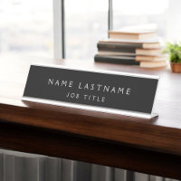 Noir Blanc Moderne Élégant Classe Professionnelle