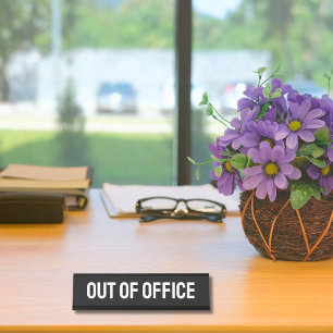 Porte-nom Pour Bureau Noir hors bureau