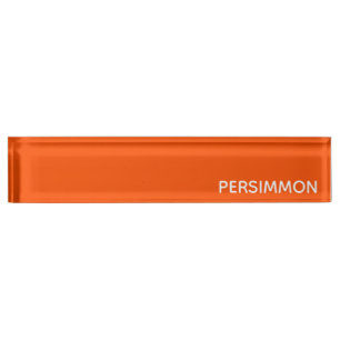 Porte-nom Pour Bureau Nom de couleur rouge persimon