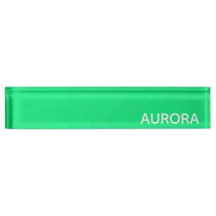 Porte-nom Pour Bureau Nom de couleur verte Aurora