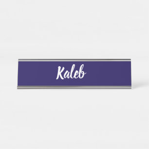 Porte-nom Pour Bureau Nom de Kaleb Mens