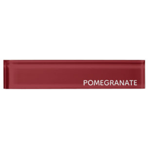 Porte-nom Pour Bureau Nom de la couleur rouge de la grenade