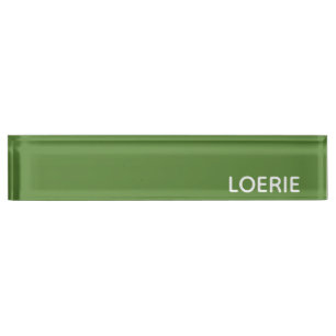 Porte-nom Pour Bureau Nom de la couleur verte Loerie