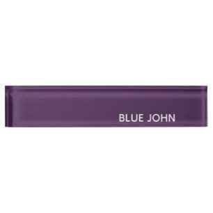 Porte-nom Pour Bureau Nom de la couleur violette de Blue John