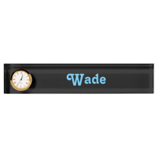 Porte-nom Pour Bureau Nom du bureau Plate Wade