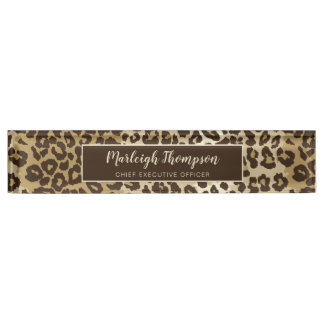 Porte-nom Pour Bureau Nom du monogramme personnalisé de l'Empreinte de l