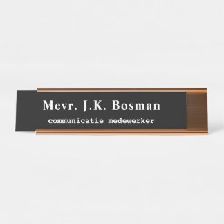 Porte-nom Pour Bureau Nom et titre du bureau