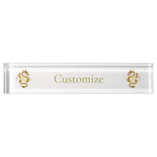 Porte-nom Pour Bureau Nouvel an chinois Dragon Thunder_Cove