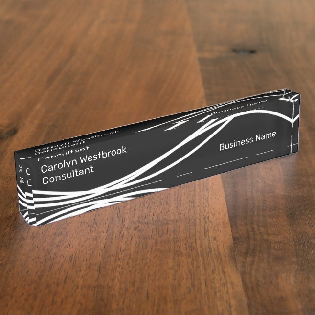 Porte-nom Pour Bureau Office moderne unique (Taille)