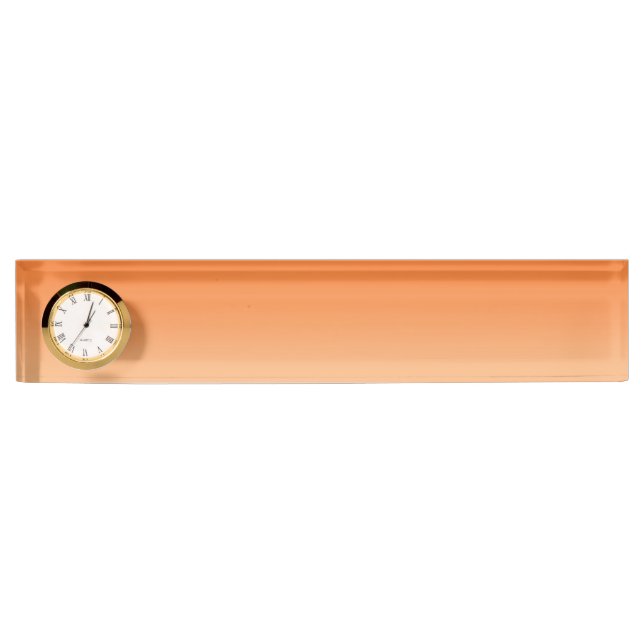 Porte-nom Pour Bureau Ombre orange (Devant)