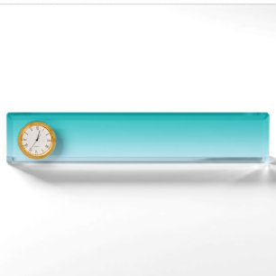 Porte-nom Pour Bureau Ombre turquoise
