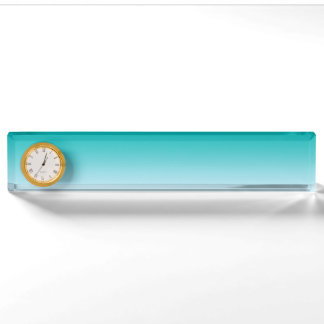 Porte-nom Pour Bureau Ombre turquoise
