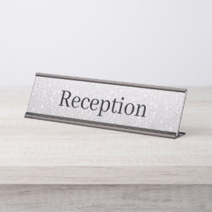 Porte-nom Pour Bureau Panneau de nom du comptoir de réception