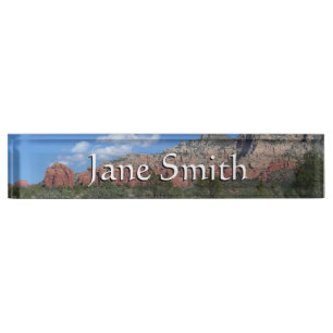 Porte-nom Pour Bureau Panorama de Red Rocks à Sedona Arizona