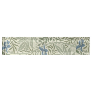 Porte-nom Pour Bureau Papier peint floral Larkspur de William Morris