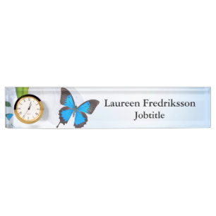 Porte-nom Pour Bureau Papillon