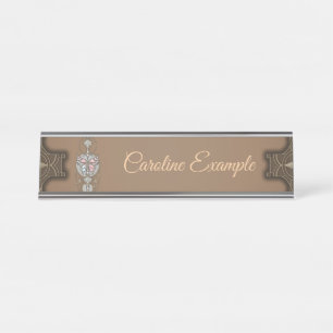 Porte-nom Pour Bureau Papillon stylisé