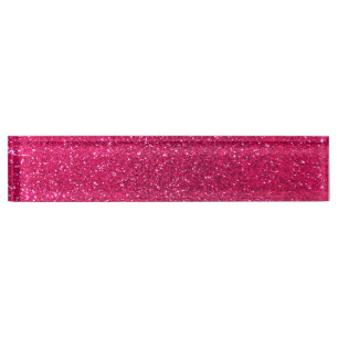 Porte-nom Pour Bureau parties scintillant rose rose