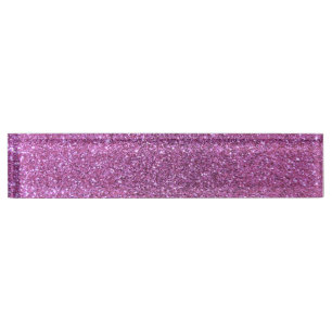 Porte-nom Pour Bureau Parties scintillantes pourpres en pastel