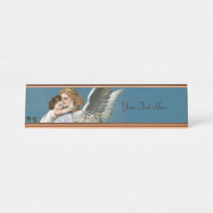 Porte-nom Pour Bureau Peinture de bel ange gardien